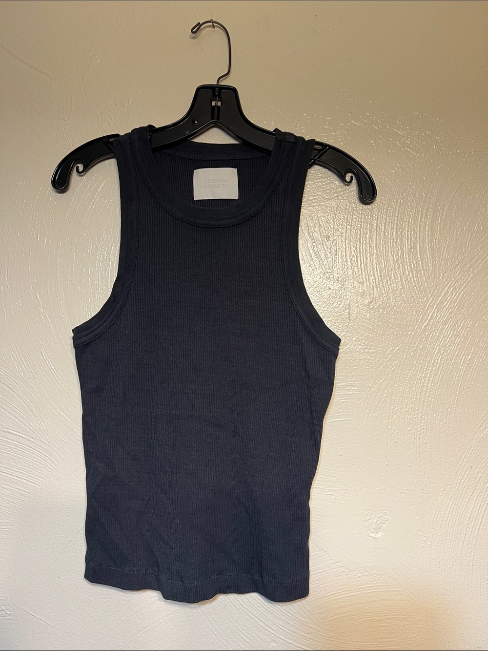 Citizens Of Humanity Charcoal Ribbed Tank Top Medium Women’s